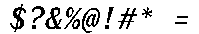 Post TRIAL MonoMediumItalic Instance Font OTHER CHARS