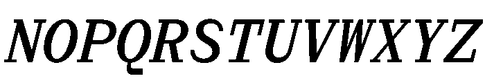 Post TRIAL MonoMediumItalic Instance Font UPPERCASE