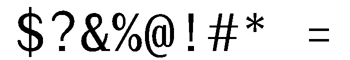 Post TRIAL MonoRegular Instance Font OTHER CHARS