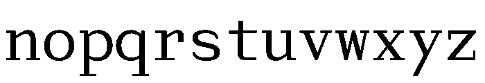Post TRIAL MonoRegular Instance Font LOWERCASE