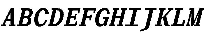 Post TRIAL MonoSemiBoldItalic Instance Font UPPERCASE