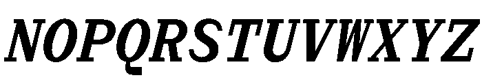 Post TRIAL MonoSemiBoldItalic Instance Font UPPERCASE