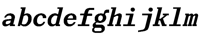 Post TRIAL MonoSemiBoldItalic Instance FONT