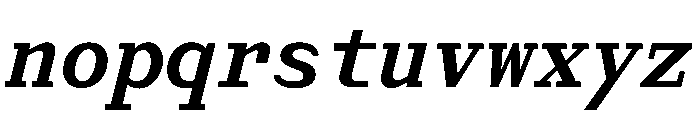 Post TRIAL MonoSemiBoldItalic Instance Font LOWERCASE