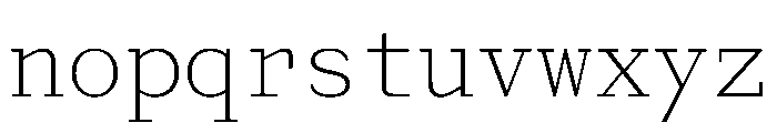 Post TRIAL MonoThin Instance Font LOWERCASE