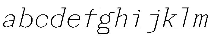Post TRIAL MonoThinItalic Instance FONT