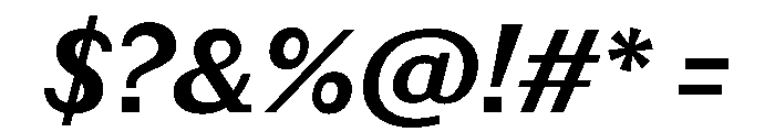 Post TRIAL SemiBoldItalic Instance Font OTHER CHARS