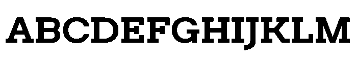 Post TRIAL TWBold Instance Font UPPERCASE