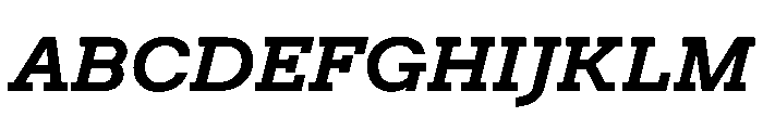 Post TRIAL TWBoldItalic Instance Font UPPERCASE