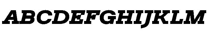 Post TRIAL TWHeavyItalic Instance Font UPPERCASE