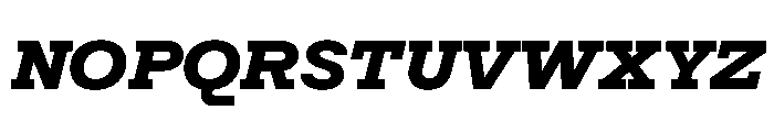 Post TRIAL TWHeavyItalic Instance Font UPPERCASE