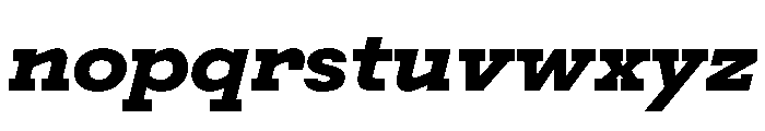Post TRIAL TWHeavyItalic Instance Font LOWERCASE