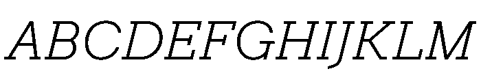 Post TRIAL TWLightItalic Instance Font UPPERCASE