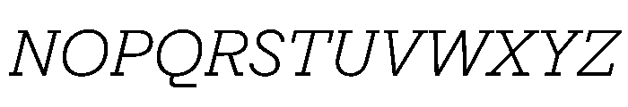 Post TRIAL TWLightItalic Instance Font UPPERCASE