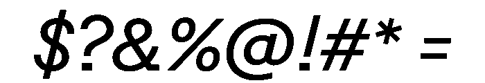 Post TRIAL TWMediumItalic Instance Font OTHER CHARS