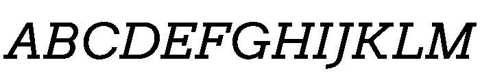 Post TRIAL TWMediumItalic Instance Font UPPERCASE