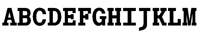 Post TRIAL TWMonoBold Instance Font UPPERCASE