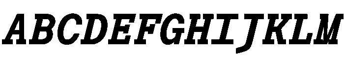 Post TRIAL TWMonoBoldItalic Instance Font UPPERCASE