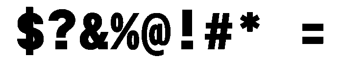 Post TRIAL TWMonoHeavy Instance Font OTHER CHARS