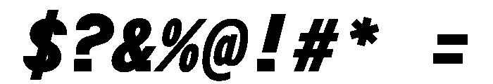 Post TRIAL TWMonoHeavyItalic Instance Font OTHER CHARS