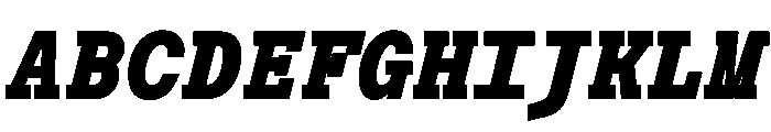 Post TRIAL TWMonoHeavyItalic Instance Font UPPERCASE