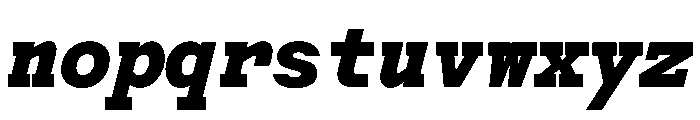 Post TRIAL TWMonoHeavyItalic Instance Font LOWERCASE