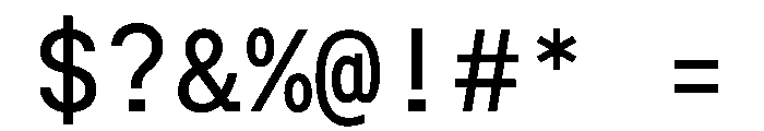 Post TRIAL TWMonoMedium Instance Font OTHER CHARS