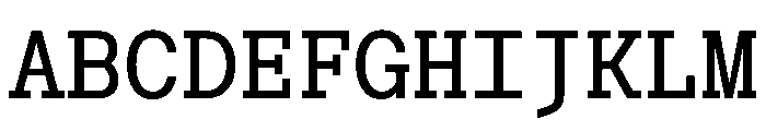 Post TRIAL TWMonoMedium Instance Font UPPERCASE