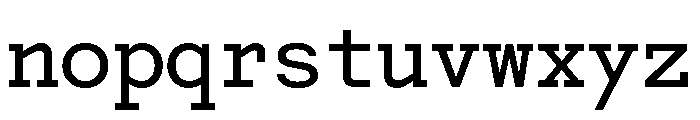 Post TRIAL TWMonoMedium Instance Font LOWERCASE