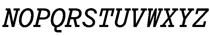Post TRIAL TWMonoMediumItalic Instance Font UPPERCASE