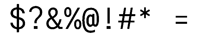 Post TRIAL TWMonoRegular Instance Font OTHER CHARS