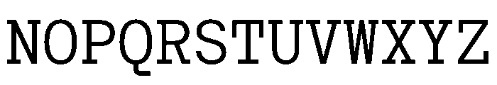 Post TRIAL TWMonoRegular Instance Font UPPERCASE