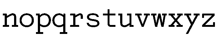 Post TRIAL TWMonoRegular Instance Font LOWERCASE
