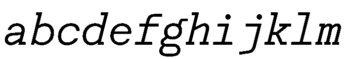 Post TRIAL TWMonoRegularItalic Instance FONT