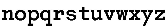 Post TRIAL TWMonoSemiBold Instance Font LOWERCASE