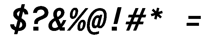 Post TRIAL TWMonoSemiBoldItalic Instance Font OTHER CHARS