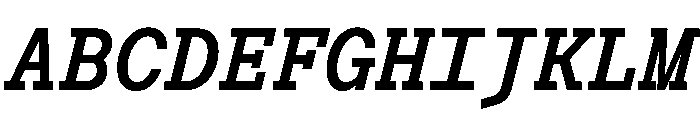 Post TRIAL TWMonoSemiBoldItalic Instance Font UPPERCASE
