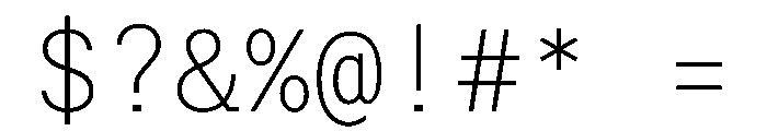 Post TRIAL TWMonoThin Instance Font OTHER CHARS