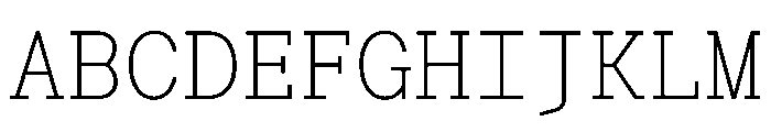 Post TRIAL TWMonoThin Instance Font UPPERCASE