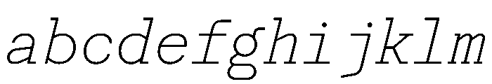 Post TRIAL TWMonoThinItalic Instance FONT