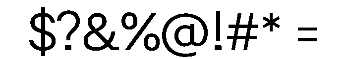 Post TRIAL TWRegular Instance Font OTHER CHARS