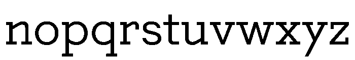 Post TRIAL TWRegular Instance Font LOWERCASE