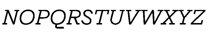 Post TRIAL TWRegularItalic Instance Font UPPERCASE