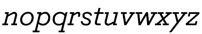 Post TRIAL TWRegularItalic Instance Font LOWERCASE