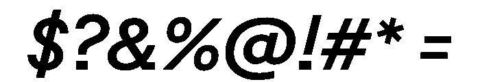 Post TRIAL TWSemiBoldItalic Instance Font OTHER CHARS