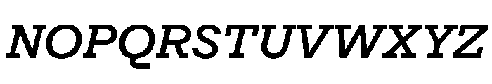 Post TRIAL TWSemiBoldItalic Instance Font UPPERCASE