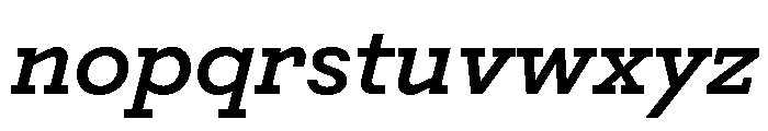 Post TRIAL TWSemiBoldItalic Instance Font LOWERCASE
