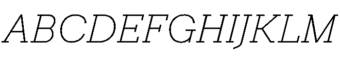 Post TRIAL TWThinItalic Instance Font UPPERCASE