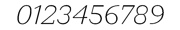 Post TRIAL ThinItalic Instance Font OTHER CHARS