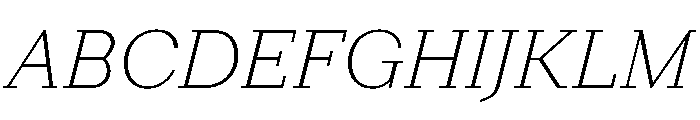 Post TRIAL ThinItalic Instance Font UPPERCASE